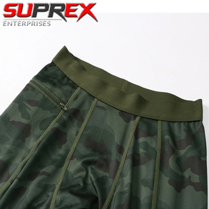 Leggings de compression pour hommes, convertibles, imprimé animal, en Spandex/Nylon, avec cordon de serrage, ensemble de pantalons de jogging pour le fitness - Product Image 3