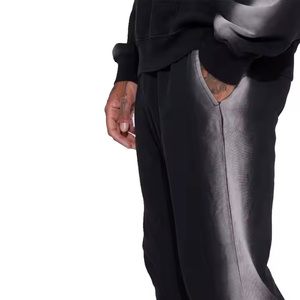 Nouvel arrivage de pantalons de survêtement décontractés respirants légers évasés anti-rides 100% coton de taille moyenne pour hommes pantalons Streetwear lambrissés - Product Image 3