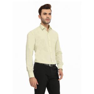 Camisa de Hombre de la Mejor Calidad, Color Amarillo Claro, Estilo Casual a Formal, para Trabajo, Viajes, Fiestas y Uso Diario, Disponible a un Precio Accesible - Product Image 4