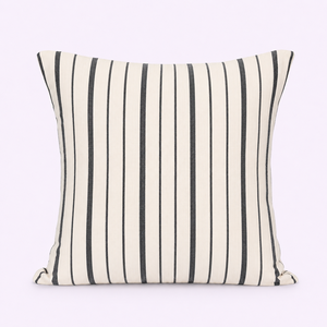 Square Linen Black & White Stripe Sofa <b>Cushion</b> <b>Cover</b> 50x50cm Plain Design Home Use Christmas Gift - Product Image 1