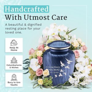 Urnas para cenizas humanas Urnas de cremación para cenizas de adultos Urna de cremación para hombres y mujeres para el hogar Grabado único personalizado - Product Image 5