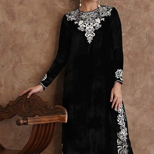 DABKA-Vestido largo bordado con cuentas de cristal embellecedor, elegante, para fiesta, boda, 2022 - Product Image 1