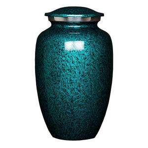 Urnes funéraires en métal et aluminium pour cendres humaines adultes Urnes commémoratives pour animaux de compagnie Urnes funéraires bleues finies aux meilleurs prix - Product Image 1