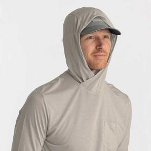 Camisa de pesca con capucha para hombre con logotipo personalizado 2025 RTS, talla de EE. UU., gris, transpirable, UPF 50 100%, poliéster, opciones de tamaño de sublimación - Product Image 4