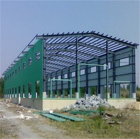 Edificio de taller de acero pintado a medida para proyecto industrial