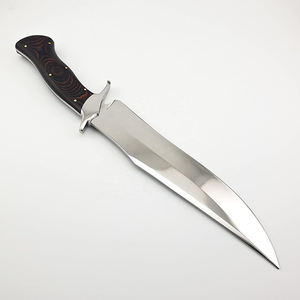 Couteau de chasse et de camping en acier Damas à pointe tombante, service OEM ODM personnalisé de haute qualité, garantie 1 an - Product Image 1