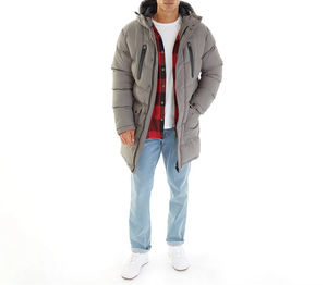 Veste matelassée en maille douce à col montant pour homme, vente en gros, hiver 2026, décontractée, fermeture éclair, imprimé, respirante, imperméable - Product Image 6