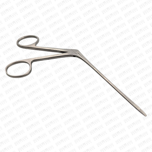 Pinces chirurgicales manuelles lisses droites Mini McGee en acier inoxydable 75 mm, réutilisables, pour usage ORL et chirurgie générale - Product Image 2