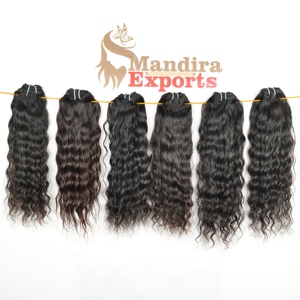 Extensiones de cabello humano natural Remy cutícula alineada ondulada suelta onda profunda 100% templo indio sin procesar - Product Image 1
