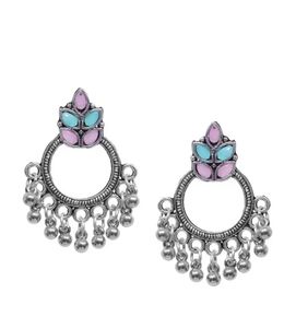 Intrincado oxidado Chandbalis Royalty en cada detalle Boho Chic Hoops Piezas de declaración perfectas para ropa informal y formal - Product Image 4