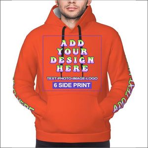 Sweatshirts à capuche brodés unisexes en éponge française 65% coton 35% polyester grande taille imprimés d'automne pour hommes vente en gros - Product Image 1