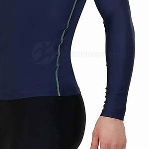 เสื้อยืดกีฬาลำลองสำหรับผู้ชายขนาดพลัสไซส์ผ้าถักยาวระบายอากาศได้ดีออกแบบโลโก้ได้ตามต้องการ - Product Image 5