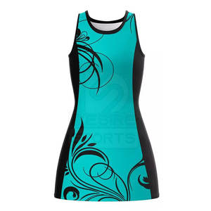 Tenue de netball pour femmes, design unique imprimé, respirante, séchage rapide, 100% polyester, couleurs et logo personnalisés - Product Image 2