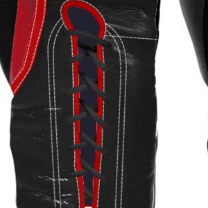 Gants de boxe à lacets Winning, noir et rouge, cuir véritable, professionnels, pour entraînement et sparring, faits à la main, qualité professionnelle - Product Image 5
