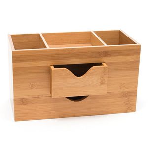 Caja de almacenamiento de escritorio de bambú natural, vajilla, utensilios de cocina, productos hechos de laminado de bambú vietnamita, venta al por mayor - Product Image 3