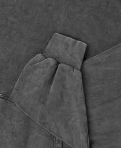 Vente en gros de haute qualité recadrée acide lavé gaufré bouffée impression broderie femmes sweats à capuche fabricants vêtements douaniers à capuche - Product Image 4