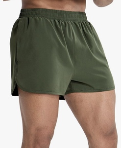 Pantalones Cortos Deportivos para Hombre de Secado Rápido, Transpirables, de Malla Sólida, Tejido de Hilo Teñido, Estilo Bermuda, Cintura Elástica, Cierre de Cintura Media - Product Image 2
