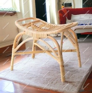 Rotin Antique Style Classique Bar Décoration Osier Tissé À La Main Naturel Tabourets Ottoman Pas Cher Prix Os Incrustation Console Tabouret - Product Image 2