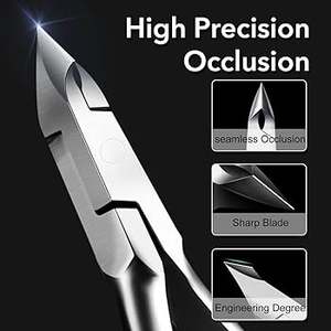 Kit de herramientas de manicura de acero inoxidable duradero, pinza y cortador de cutículas para belleza, removedor de piel muerta y empujador de cutículas - Product Image 1