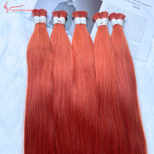 MEJOR VENDEDOR Vietnam Virgen Remy Cutícula Super Doble Dibujado Extensiones Humanas A Granel Nuevo Modelo Frontal 8 36 Pulgadas Estirado - Product Image 3