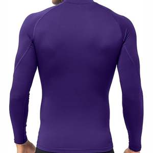 Rashguard à manches longues MMA pour hommes avec logo personnalisé pour femmes et adultes - Spandex/Polyester UPF50+ Séchage rapide - Product Image 5