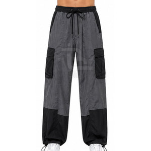 Pantalones Cargo Paracaídas Personalizados para Hombre, Ligeros, de Tela Tejida, Corte Holgado, Estilo Casual Urbano, Venta al Por Mayor - Product Image 3