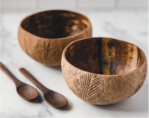 TOP SELLING PRODUCT 2025 HIGH QUALITY ORGANIC COCONUT <b>SHELL</b> BOWLS WITH BOX CUSTOM LOGO FROM ECO2GO VIETNAM - Product Image 2