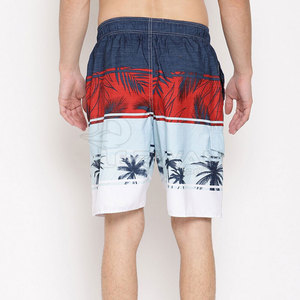 Pantalones cortos de playa de calle alta de cintura media para hombre de alta calidad estilo sólido poliéster/algodón teñido liso para el mercado de Pakistán - Product Image 4
