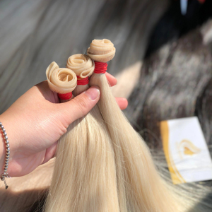 สำหรับวิกต่อผมมนุษย์บริสุทธิ์จากเวียดนามจริง100% แท้สำหรับผมมนุษย์ย้อมสีอ่อนแบบไล่เฉดสีอ่อน - Product Image 1