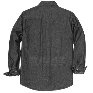 Chemise en jean 100 % coton respirante, nouveau style, faible MOQ, écologique, coupe facile, toucher confortable, personnalisable - Product Image 2
