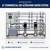 Système d'eau ultrapure commercial 6T EDI, équipement d'électrodésionisation, machine à eau déionisée RO EDI Pure Mater pour laboratoire