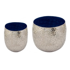 Macetas de Metal de Estilo Clásico, Hechas a Mano con Diseño Indio Elegante y Lujoso, para Uso en Interiores y Exteriores, Decoración del Hogar y Jardín - Product Image 3