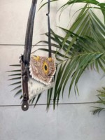 Dompet Kulit Ukiran Tangan Model Baru, Tas Selempang Ponsel, Dompet Kulit Sapi Stylish untuk Wanita, Multifungsi