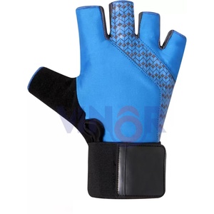 Guantes de Piel y Goma Personalizados para Levantamiento de Pesas, para Hombres y Mujeres, Guantes de Gimnasio para Entrenamiento con Pesas, Equipo de Fitness - Product Image 2