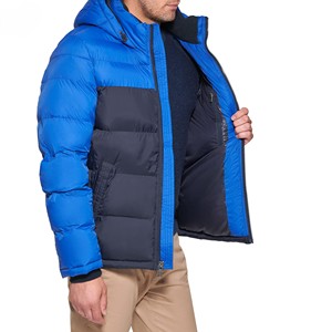 Chaqueta acolchada de diseñador pesado con capucha de dos tonos de fabricante, chaqueta acolchada brillante de burbuja para hombre, chaqueta de invierno de gran tamaño - Product Image 6