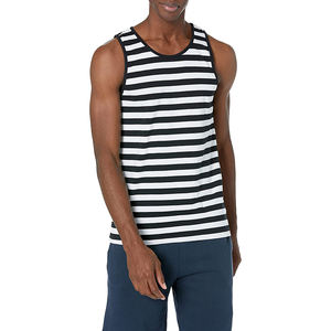 Camiseta sin mangas informal de color sólido con logotipo personalizado de nuevo diseño para hombre - Product Image 2