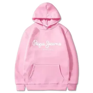 Sudadera con capucha XL de diseño personalizado para mujer, tendencia de moda con forro grueso, ropa deportiva con alfabeto, sudadera deportiva informal con estampado de Color sólido - Product Image 3