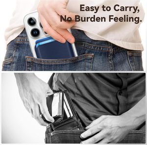 Cartera de teléfono magnética ultrafina, tarjetero de negocios, bolsillo de Ceredit, tarjetero de cuero PU para <span class=keywords><strong>iPhone</strong></span> - Product Image 5