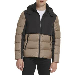 Chaqueta acolchada para hombre, chaqueta de invierno con logotipo personalizado con capucha gruesa, diseño acolchado impermeable para uso en exteriores, chaqueta acolchada - Product Image 1