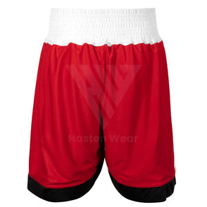 Uniforme de Boxeo Transpirable y Absorbente de Humedad para Hombre, Uniforme de Boxeo Negro con Rojo de Secado Rápido - Product Image 6