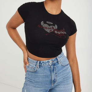 Nouveau stock en vente en ligne haut court design pour femme nouveau dernier style haut court pas cher personnalisé pour femme - Product Image 3