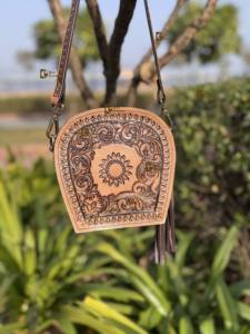 Bolsa de Hombro de Cuero Hecha a Mano, Estilo Bohemio Gitano, Último Diseño, Hecha a Mano, Estilo Occidental, Color Marrón, Multiusos - Product Image 4
