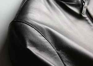 <b>Men's</b> Genuine <b>Sheepskin</b> Leather <b>Jacket</b> Casual Stand Collar Male Coat Leisure Spring Autumn Wear - Product Image 6
