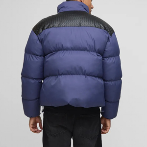 Veste bouffante grande taille à col montant de haute qualité pour hommes veste légère de style Hip Hop avec logo imprimé personnalisé - Product Image 6