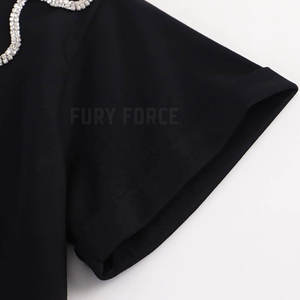 Concevez Votre Propre Logo Hommes Strass T-shirts Fitness Porter Dernier Design Hommes Strass T-shirts - Product Image 3