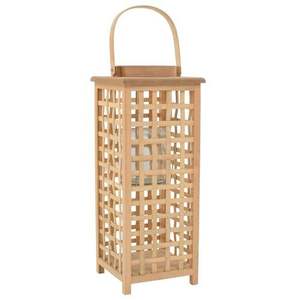 Solid Wood <b>Lantern</b> Glass Windproof Eco Friendly Material <b>Rattan</b> & Jute Lighting Accessories Wholesale Price Home & Hotel - Product Image 1