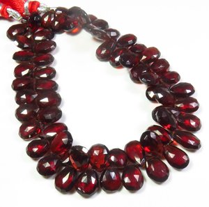 ลูกปัดโกเมนสีแดงแอฟริกันธรรมชาติขนาด10-12มม. ลูกแพร์โกเมนโมซัมบิกอัญมณีหลวมอัญมณี9 "สำหรับเครื่องประดับ - Product Image 1
