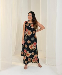 Última moda: Kurti sin mangas con estampado de la Vaticana, Kurti estampado, atuendo étnico de gran venta para todas las ocasiones - Product Image 2