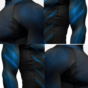 เสื้อแรชการ์ดของผู้ชายแขนยาวคอกลมระบายอากาศได้ดี - Product Image 5