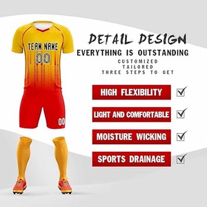 Maillots de football formels à coupe classique personnalisables, respirants, à manches courtes, sublimation, vente en gros, polyester, téléchargés par Dress Sports - Product Image 5